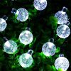 Napelemes Buborék Fényfüzér 30 LED, 6,5 Méter, Meleg Fehér