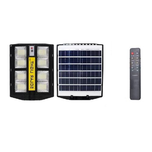 800W napelemes utcai LED lámpa tartókonzollal, távirányítóval, mozgásérzékelővel