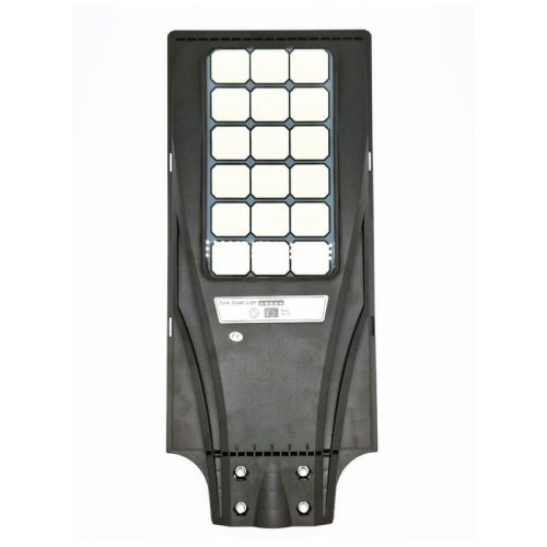 Extra fényerejű LED szolár utcai lámpa, távirányítóval, mozgásérzékelővel, 600W, 18 paneles