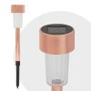 5db leszúrható napelemes kerti lámpa-30cm- Bronz