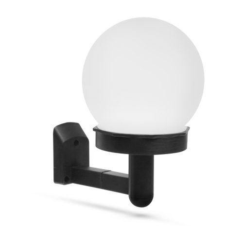 LED-es gömb szolár fali lámpa - hidegfehér