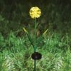 Leszúrható szolár virág - hortenzia - 2 féle - 25 melegfehér LED