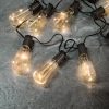 Szolár LED fényfüzér - villanykörte design - 30 LED - 380 cm