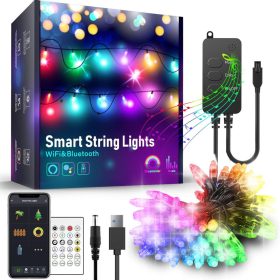 Smart fényfüzér 5m-50 RGB LED