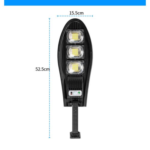 Napelemes Lámpa Alkonyat és Mozgásérzékelővel, Távirányítóval 60W-126LED