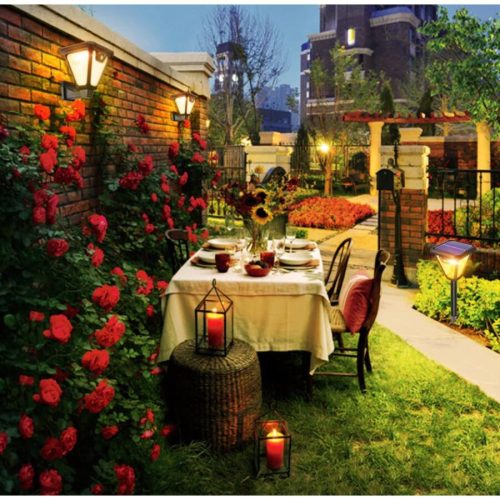 Napelemes Szolár Négyszögletű Fali Lámpa Nagyméretű