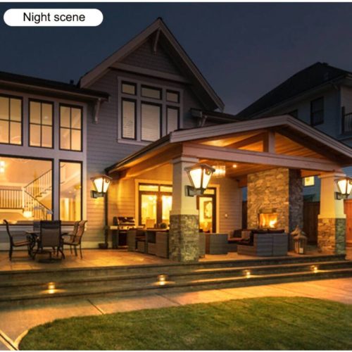 Napelemes Szolár Négyszögletű Fali Lámpa Nagyméretű