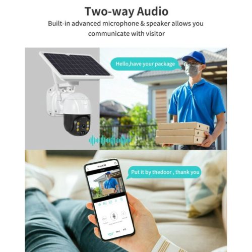 Q2 Napelemes Kültéri Biztonsági IP Kamera 3 MP