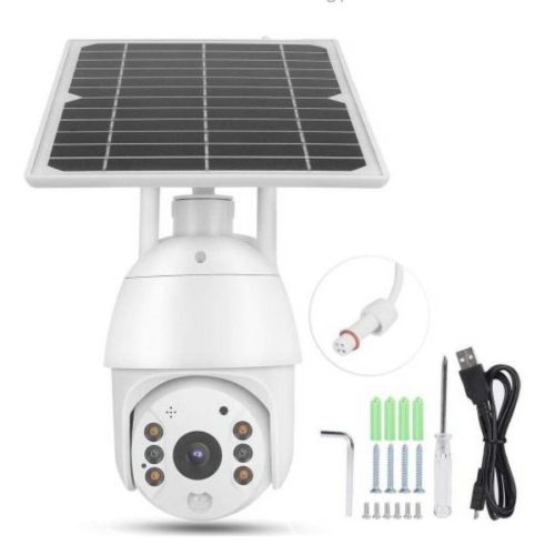 Napelemes Wifis Dómkamera Telefon Alkalmazással Vezérelhető