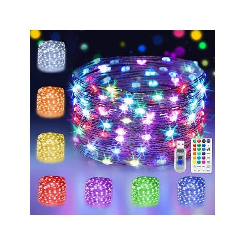 Intelligens Led Fényfűzér App és Távirányító Vezérléssel 10m- 220V