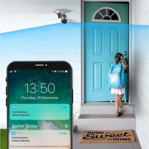 4G Sim kártyás vezeték nélküli napelemes IP kamera 1288P-3MP ICSee Appal