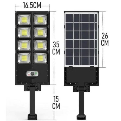 W789B-4 LED-es Napelemes Mozgásérzékelős Lámpa