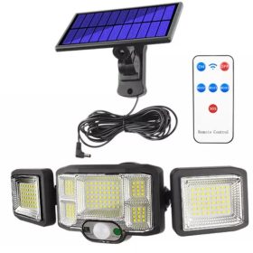   Szuperfényes Nagy Méretű Napelemes 4 Részes 192 Ledes Lámpa