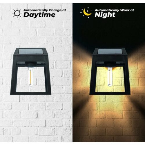 Kültéri Edison Szálas Napelemes Lámpa Meleg Fehér- 4db