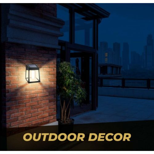 Kültéri Edison Szálas Napelemes Lámpa Meleg Fehér- 4db