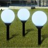 4 db Fehér Leszúrható Napelemes Kerti Gömb Lámpa