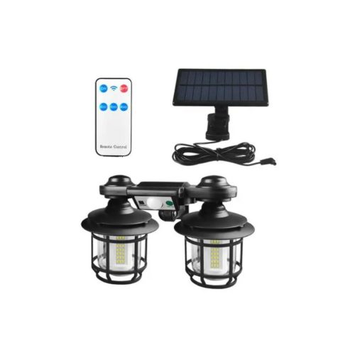 Napelemes Mozgásérzékelős Kültéri LED Lámpa Távirányítóval