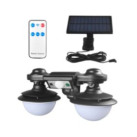   Kültéri Mozgásérzékelős Napelemes LED Lámpa Távirányítóval