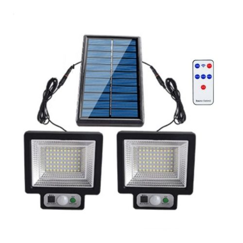 Mozgásérzékelő Napelemes Dupla Reflektor 3 Világításmóddal