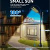 Mozgásérzékelő Utcai Napelemes LED Lámpa 210W