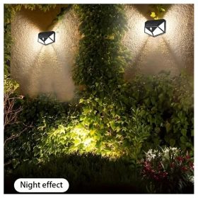   2db Erős fényű Napelemes Lámpa Mozgásérzékelővel - Alkonyatkapcsolóval