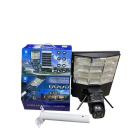 Napelemes Utcai Lámpa Kamerával, Konzollal, 4G Wifi 4MP