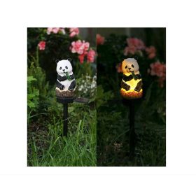 Napelemes leszúrható kerti lámpa, Panda