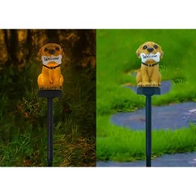 Napelemes leszúrható kerti lámpa, Kutya