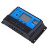 10A-es 12/24V Napelem töltésvezérlő USB kimenettel és LCD kijelzővel