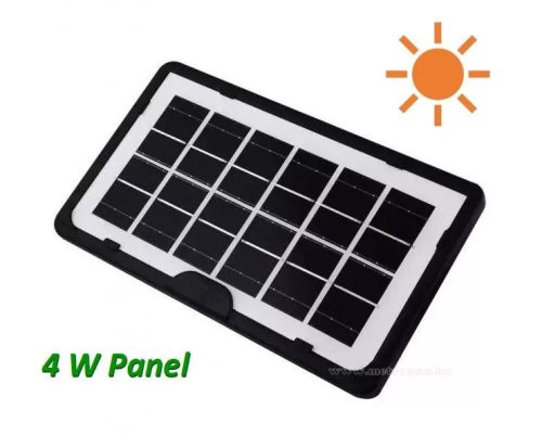 Hordozható napelemes LED lámpa Reflektor USB töltő 