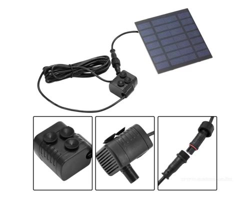 Napelemes kerti tó szökőkút