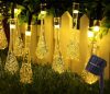 Kültéri napelemes LED esőcsepp fényfüzér 10m , 100db LED