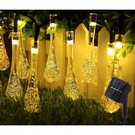   Kültéri napelemes LED esőcsepp fényfüzér 10m , 100db LED