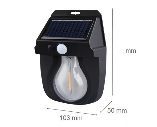 Napelemes mozgásérzékelős lámpa