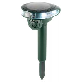   Ultrahangos napelemes kisállatriasztó|hang- és fényriasztás