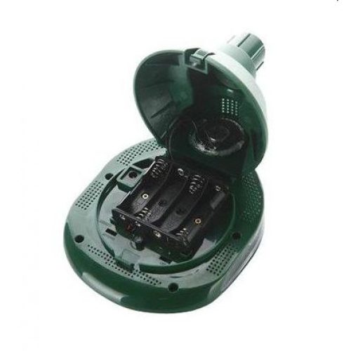 Ultrahangos napelemes kisállatriasztó|hang- és fényriasztás