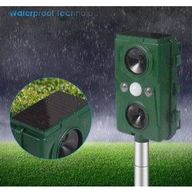   Ultrahangos és nyomáshullám napelemes Multi Frekvenciás kisállat riasztó