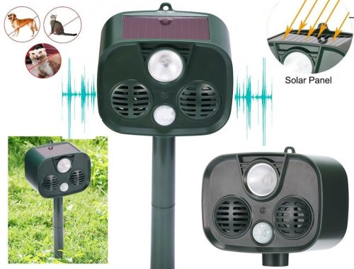 Ultrahangos napelemes Kutya Macska Nyest riasztó