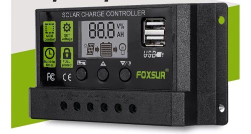 Napelem töltésvezérlő 12-24V 30A