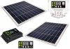 12V 2X60 Watt napelemes töltő szett töltésvezérlővel