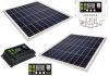 12V 2X60 Watt napelemes töltő szett töltésvezérlővel
