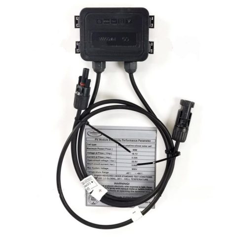 4X60 Watt 12V napelemes töltő szett töltésvezérlővel