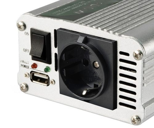 Feszültségátalakító, inverter, 12/230V 300/600 Watt, SAI 600 USB