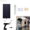 70 LED-es napelemes fali utcalámpa 5 világítási móddal, mozgásérzékelővel