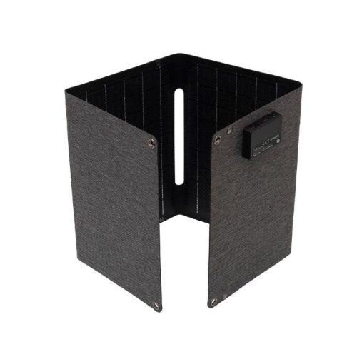 Hordozható napelemes USB töltő, összecsukható, 20Watt