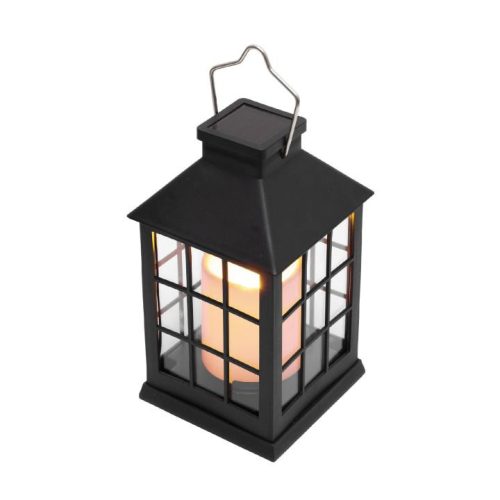 Napelemes Lámpás, melegfehér, lángeffekttel