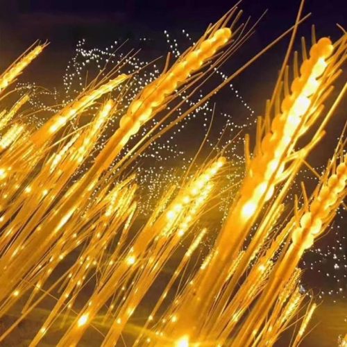 Búzakalász formájú lámpa (80cm magas)