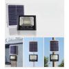 Napelemes reflektor, 281 LED, 150 W, Napelem Panellel, SZerelékekkel