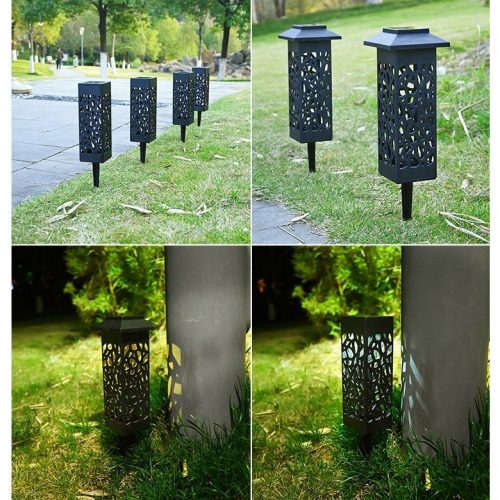 Napelemes lámpa, 30,2 cm magas, Melegfehér