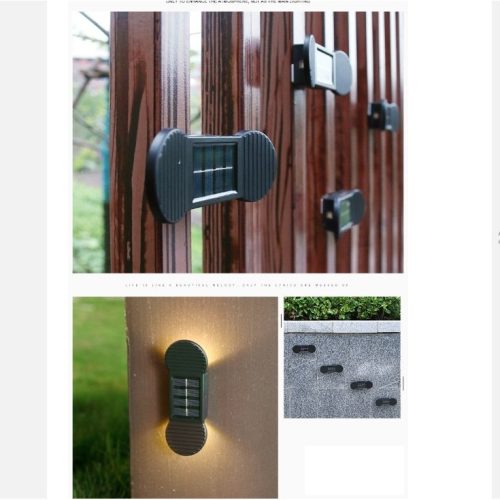 Napelemes fali lámpa (Melegfehér)